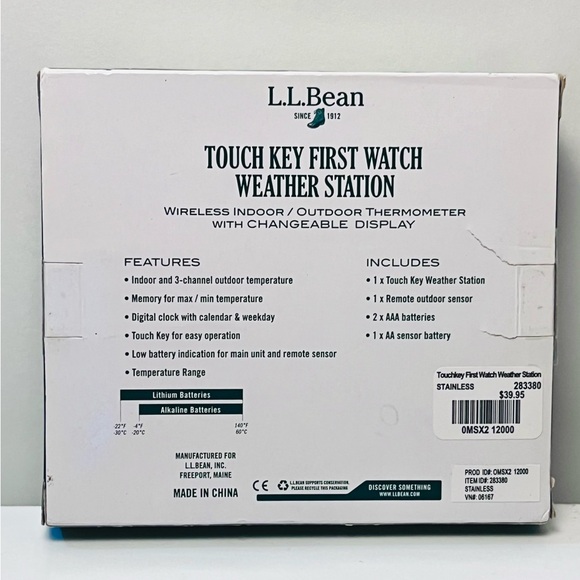 LL Bean Touch Weather Station - Picture 2 of 3